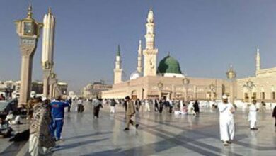 صورة وفاة حاجة موريتانية فجر اليوم في المسجد النبوي بالمدينة المنورة