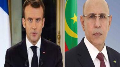 صورة غزواني يجدد للرئيس الفرنسي حرصه على تعزيز علاقات التعاون والصداقة