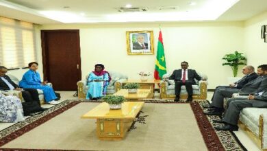 صورة وفد من المحكمة الافريقية لحقوق الإنسان والشعوب يلتقي الوزير الأول