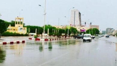 صورة كميات الامطار التي تهاطلت فجر اليوم على مدينة نواكشوط
