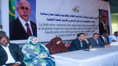 صورة نواكشوط: تتظيم يوم وطني ومسيرة راجلة تأييدا ومساندة للمدرسة الجمهورية