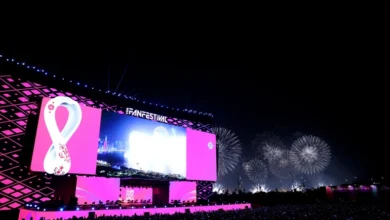 صورة قادة ورؤساء يشاركون في حفل افتتاح كأس العالم قطر 2022