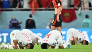 صورة منتخب المغرب يضرب بلجيكا بثنائية ويعتلي صدارة المجموعة السادسة