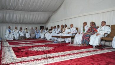 صورة الرئيس يطلق نداء من روصو لكل الموريتانيين بالعمل على تحقيق السيادة الغذائية