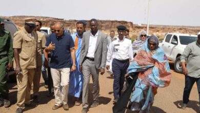 صورة وزير التجهيز والنقل يتفقد أشغال المشاريع الطرقية في ولاية الحوض الغربي