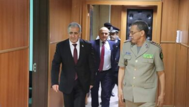 صورة الفريق مسقارو يلتقي بمكتبه السفير الفلسطيني بموريتانيا