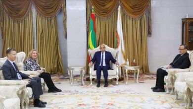 صورة غزواني يلتقي الممثل الخاص للاتحاد الأوروبي المكلف بالساحل