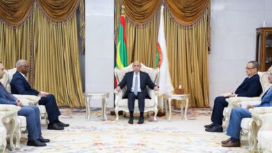 صورة غزواني يلتقي الممثل الخاص للأمين العام للأمم المتحدة في مالي