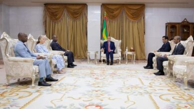 صورة غزواني يلتقي الأمين العام المساعد للأمم المتحدة