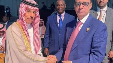 صورة وزير الاقتصاد يتباحث مع عدد من كبار المسؤولين المشاركين في قمة بريكس