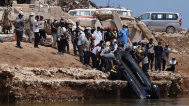 صورة سيول ليبيا تدمّر 891 بناية وتقديرات أممية بمقتل 11 ألفا