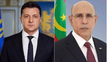 صورة غزواني يتلقى دعوة من الرئيس الأوكراني لحضور قمة دولية حول الأمن الغذائي