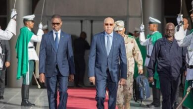صورة غزواني إلى ازويرات لتدشين مشاريع ووضع حجر الأساس لأخرى