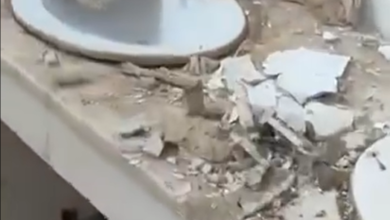 صورة إدارة السكن الجامعي: تسرب المياه وراء حــادثة سقـوط سقف الحمامات في السكن