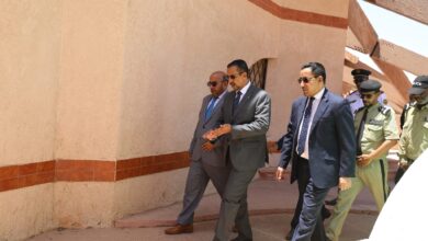صورة المدعي العام لدى المحك العليا يزور محكمة الاستئناف بانواكشوط الغربية