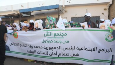 صورة لگصيبه: استقبال شعبي حاشد من مجتمع “التآزر” لفخامة رئيس الجمهورية