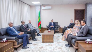صورة وزير الشؤون الإسلامية يستقبل المنسق الدائم للأمم المتحدة لدى موريتانيا