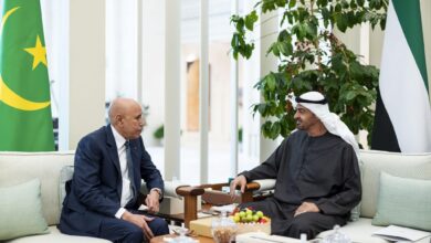 صورة رئيس الجمهورية بتوجه إلى المدينة المنورة لزيارة المسجد النبوي الشريف بعد اختتام زيارته للإمارات