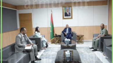 صورة وزير الدفاع يستقبل السفيرة الإيطالية المعتمدة لدى موريتانيا