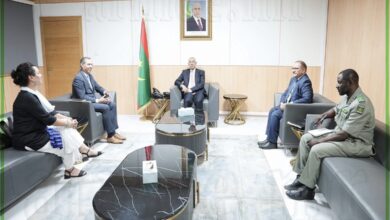 صورة وزير الدفاع يستقبل وفدا من منظمة الأمم المتحدة