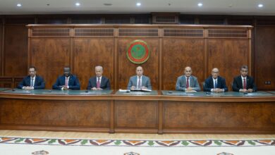 صورة رئيس الجمهورية  يترأس حفل تأدية اليمين لأعضاء مجلس السلطة الوطنية لمكافحة الفساد