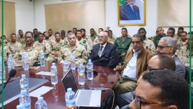 صورة دفعة من ضباط دورة التمهر بالأكاديمية العسكرية لمختلف الأسلحة تؤدي رحلة دراسية لمدينة نواذيبو