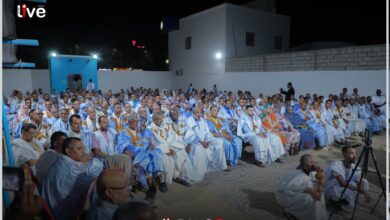 صورة اجتماع موسع لمنسق حزب الإنصاف على مستوى ولاية الحوض الغربي