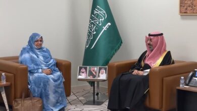 صورة رئيسة جهة نواكشوط تلتقي بأمين منطقة المدينة المنورة