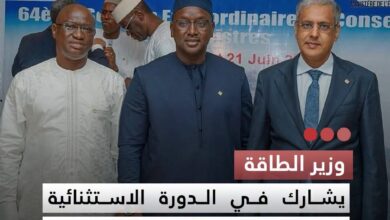 صورة وزير الطاقة  يشارك في الدورة الاستثنائية لمجلس وزراء منظمة استثمار نهر السنغال