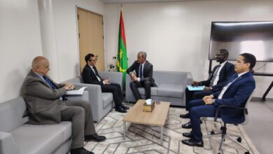 صورة وزير المعادن والصناعة يستقبل السفير الفرنسي المعتمد لدى موريتانيا