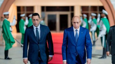 صورة رئيس الجمهورية يتوجه إلى دولة قطر الشقيقة لتقديم واجب العزاء في وفاة الشيخ حمد بن خليفة آل ثاني