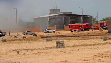 صورة اندلاع حريق بمحطة كهربائية في تفرغ زينة لليوم الثاني على التوالي