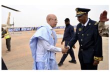 صورة ولد الغزواني يصل أكجوجت في مستهل زيارة عمل واطلاع لولاية إينشيري