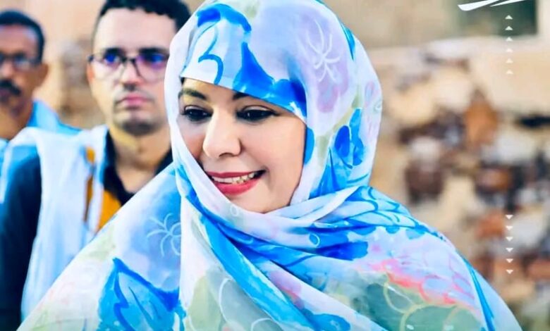 صورة المهندسة أم الخيري المصطفى اخليف تشكر سكان شنقيط وتثمن جهود إنجاح زيارة رئيس الجمهورية