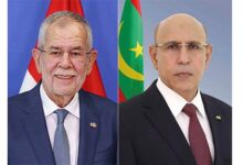 صورة رئيس الجمهورية يهنئ نظيره النمساوي بمناسبة العيد الوطني لبلاده